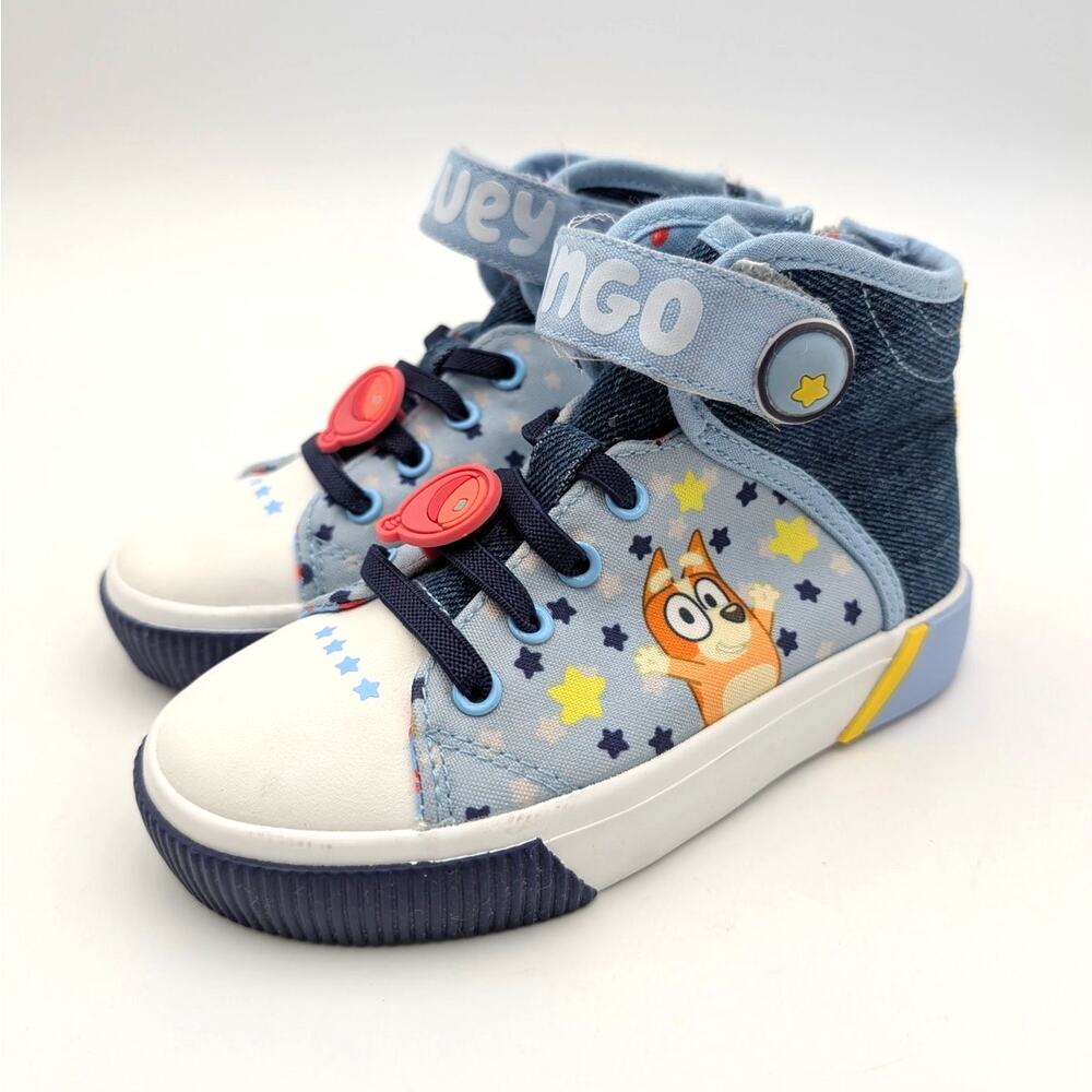 Ground Up Bluey High Top Sneakers Shoes Round Toe Kids' Blue Size US10 EU27